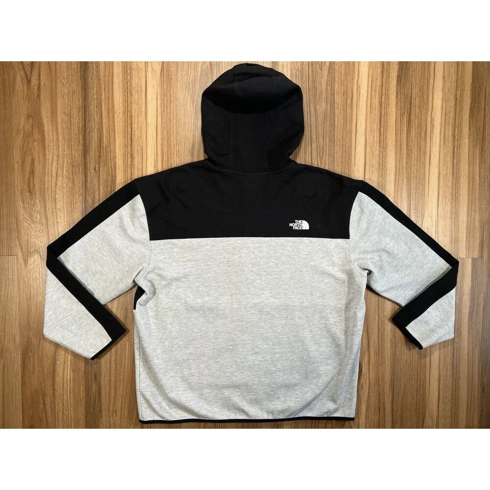 The North Face Tech Full Zip Hoodie Mens XXL Black/Gray
